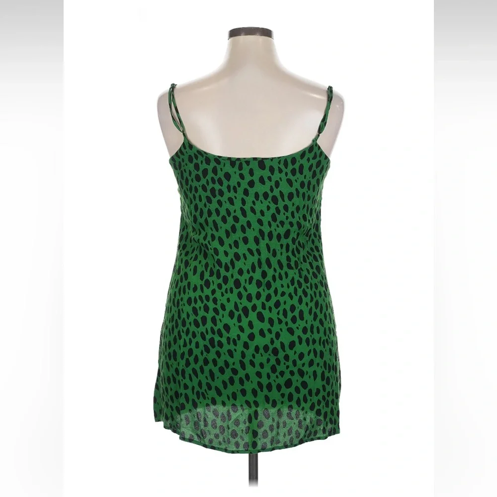 Reformation Seville mini dress black and green mini dress size XL - Picture 3 of 5